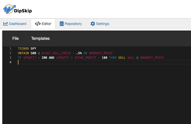 DipSkip UI